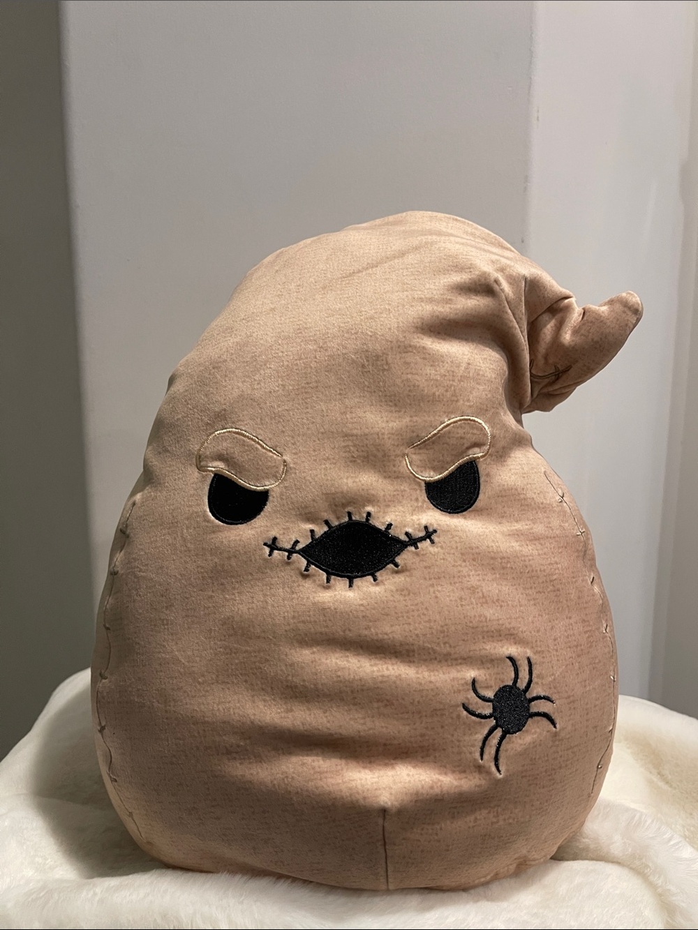 Kellytoy Disney The Nightmare Before Christmas Oogie Boogie Beige Squishmallow 1